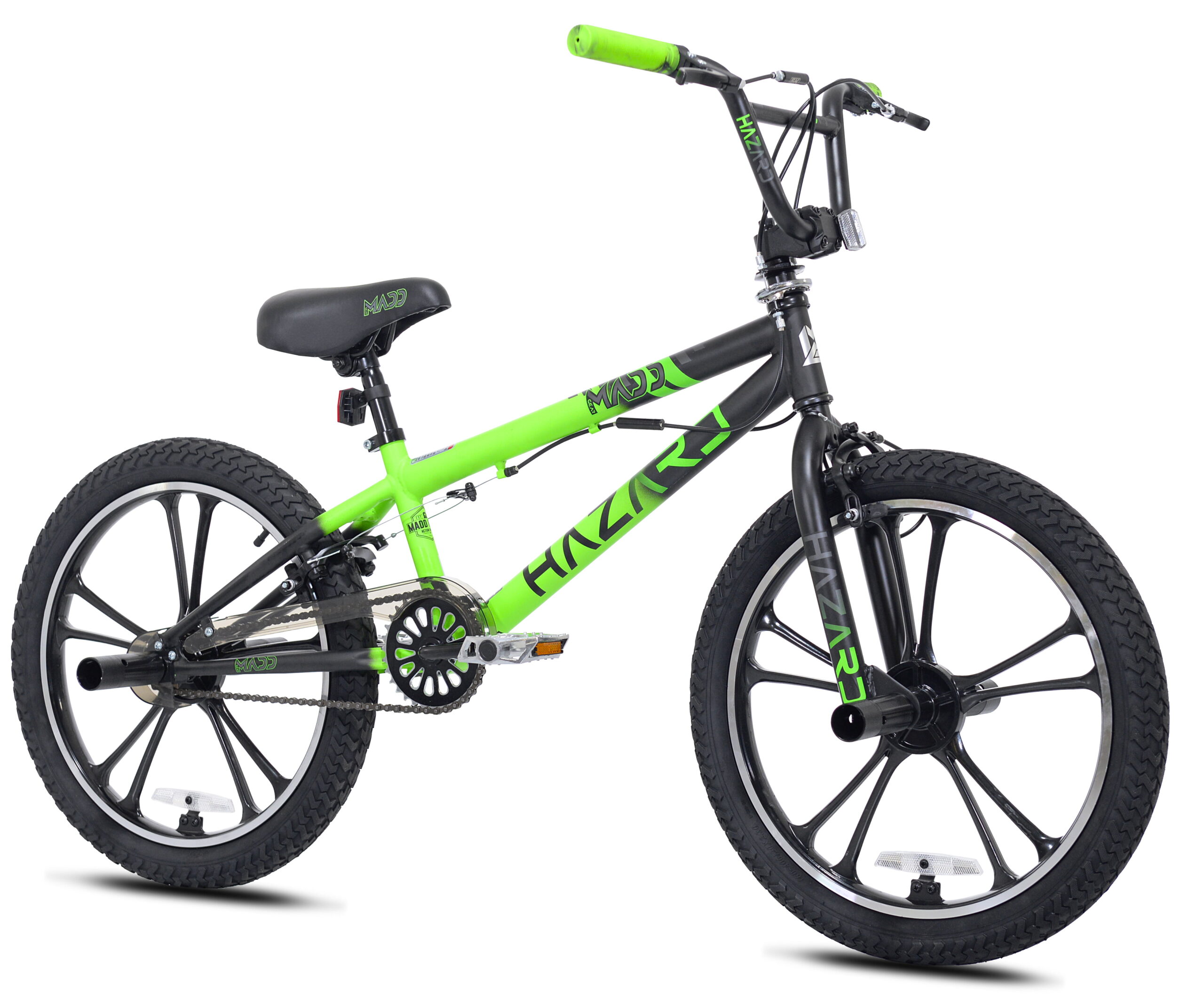 Kent Bicycle Maddgear 20″ Hazard Mag Wheel Boy-s BMX Bike. Green and Black