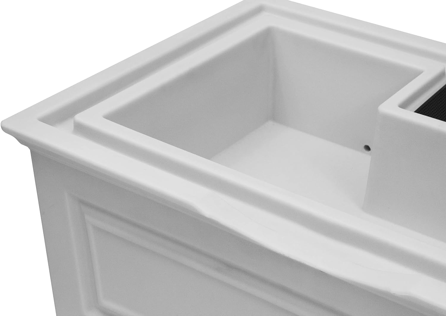 GOOD IDEAS Savannah Elevated Garden Rain Saver - Cool Gray