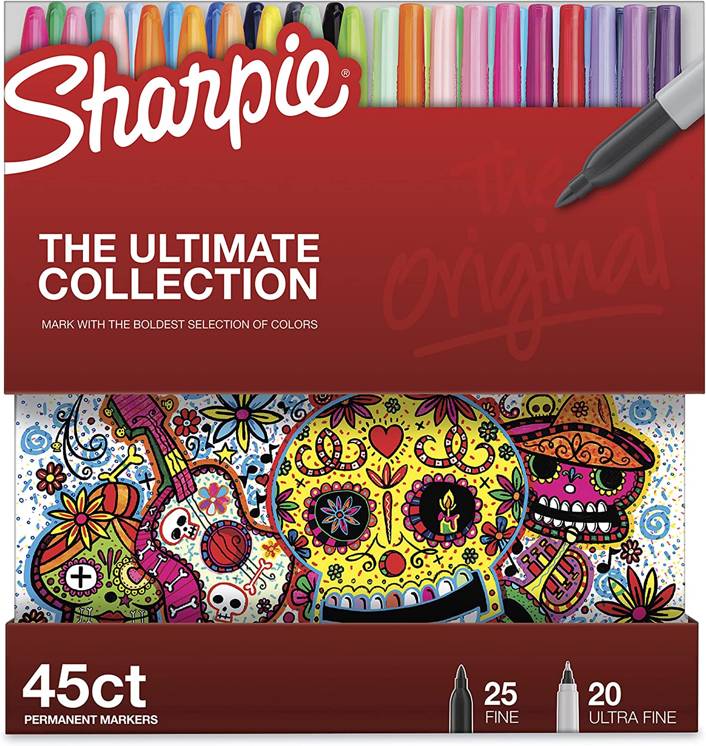 Sharpie Permanent Markers. Fine and Ultra-Fine Tips. 45 Count. Ultimate Color Collection