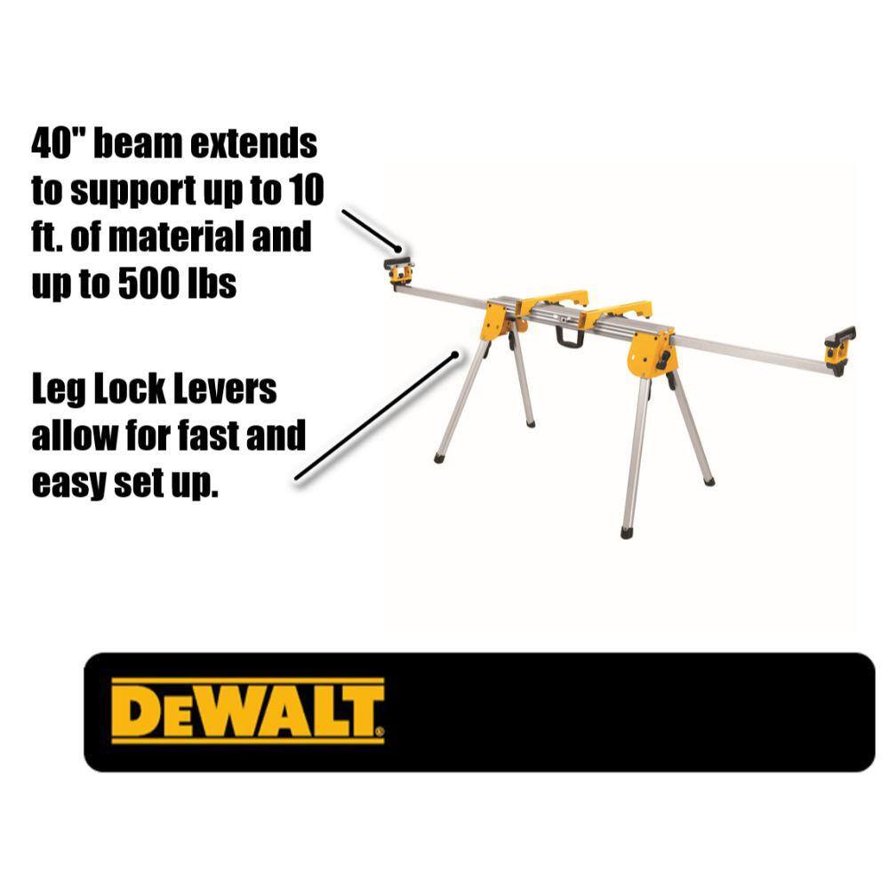 DEWALT DWX724 29.8 lbs. Compact Miter Saw Stand with 500 lbs. Capacity