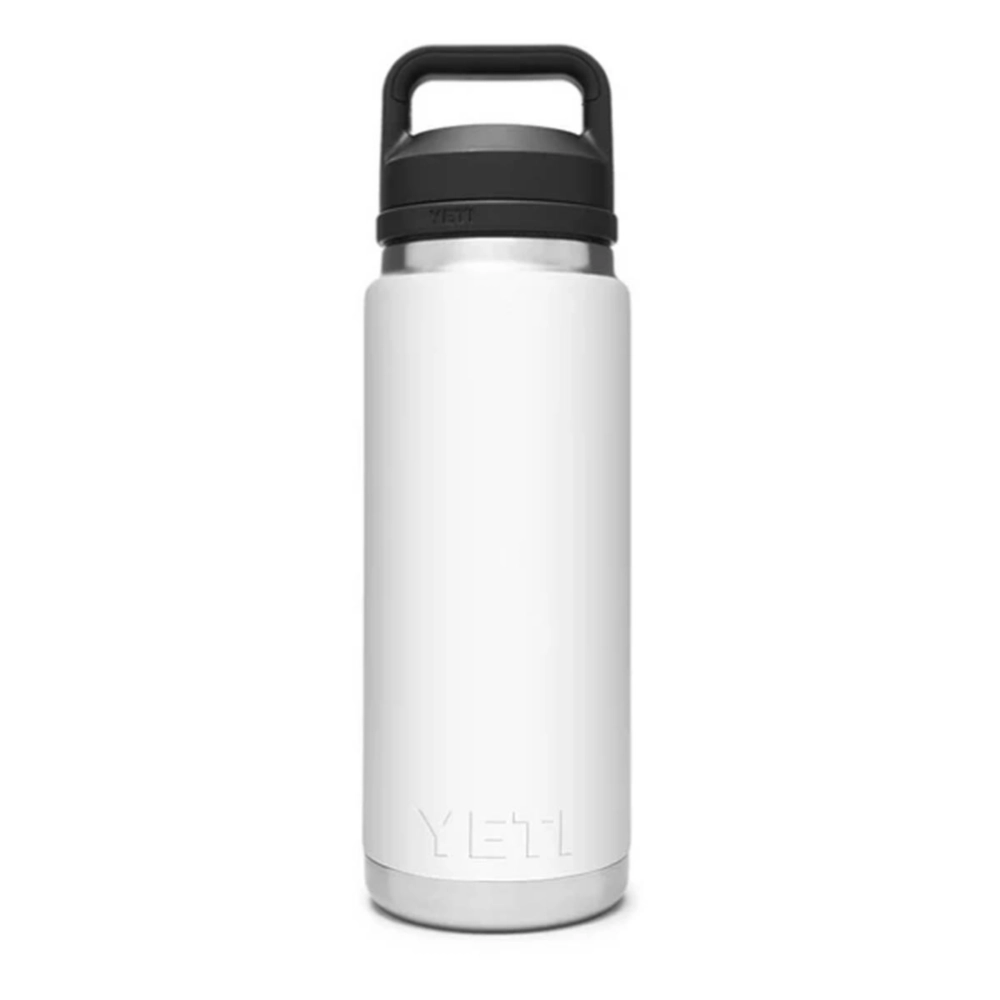 YETI Rambler 26 oz Bottle. Vacuum Insulated. Stainless Steel with Chug Cap. White