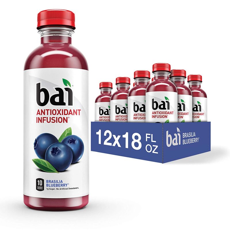 Bai. Brasilia Blueberry. Antioxidant Infused. 18 Ounce Bottles. 12 Count