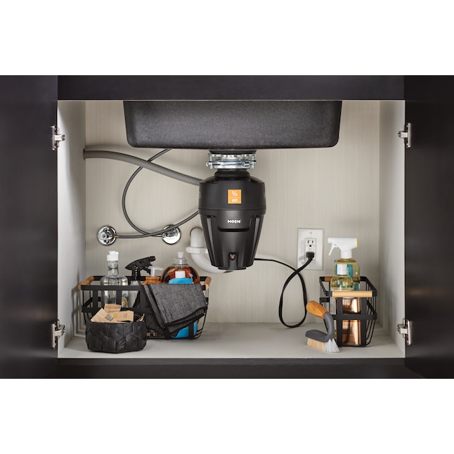 Moen EX75C Host Corded 3/4-HP Continuous Feed Noise Insulation Garbage Disposal