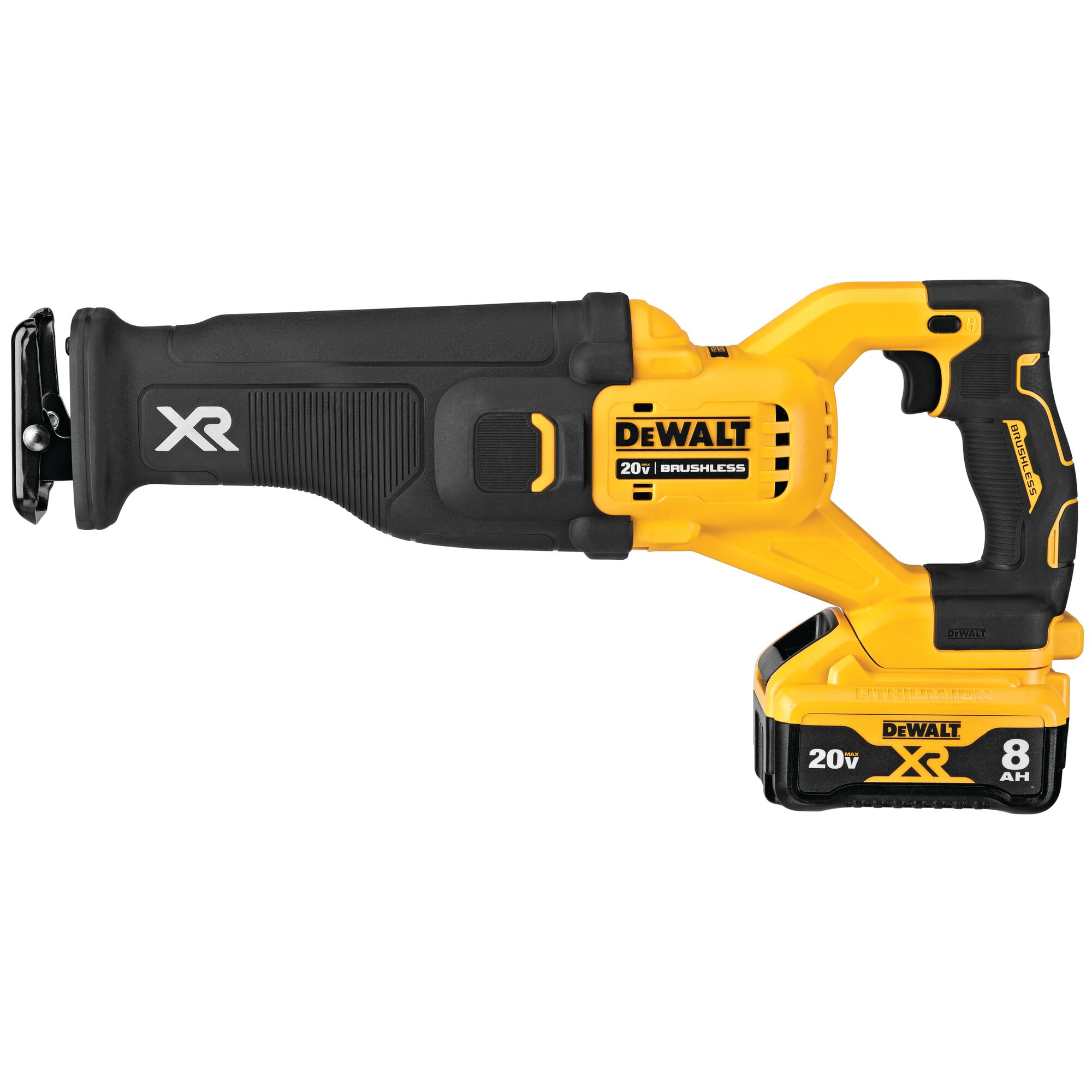 DEWALT XR POWER DETECT 20-volt Max Variable Speed Brushless Cordless Reciprocating Saw (Charger Included and Battery Included)