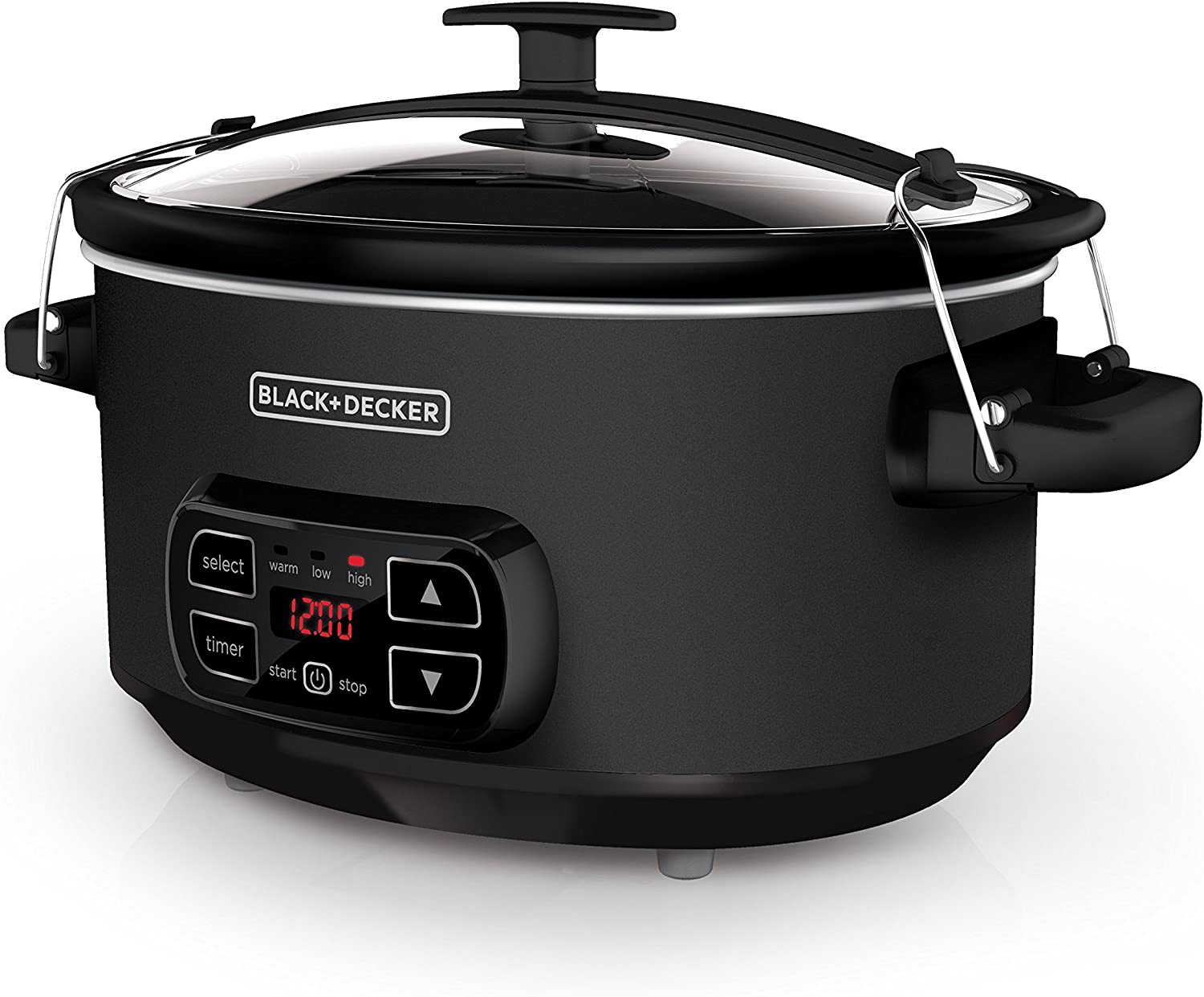 BLACK+DECKER SCD4007 7-Quart Digital Slow Cooker with Chalkboard Surface. Slate