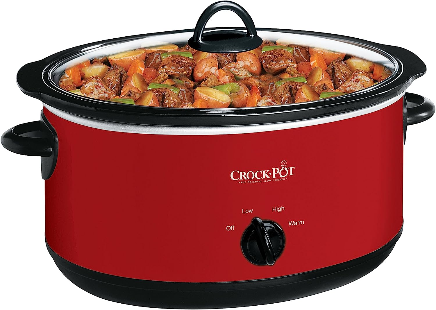 Crock-Pot Large 8 Quart Express Crock Slow Cooker and Food Warmer. Red