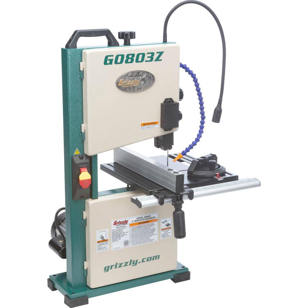 Grizzly Industrial G0803Z 9 in. Benchtop Bandsaw with Laser Guide and Quick Release