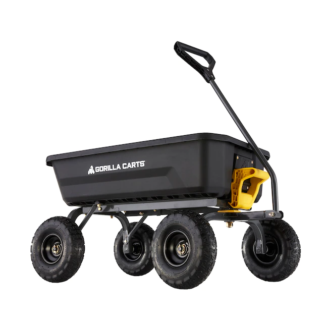 Gorilla Carts  4-cu ft Poly Yard Cart
