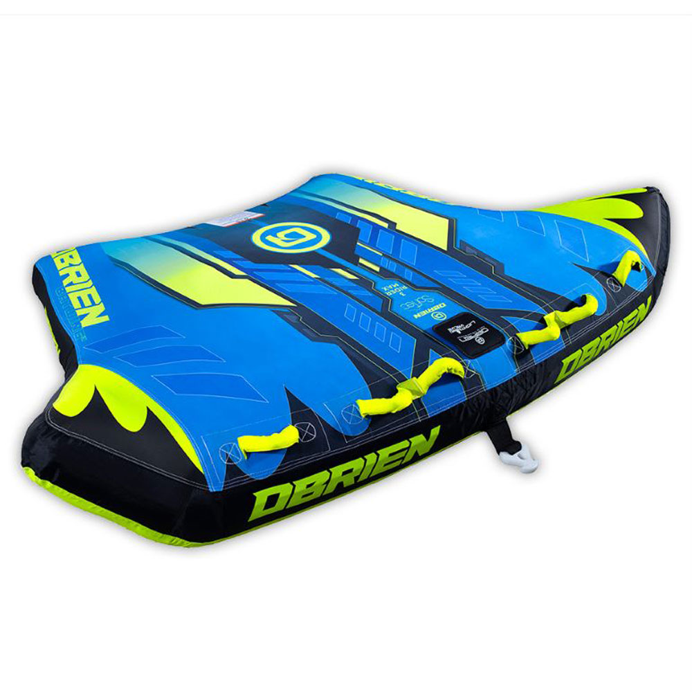 O-Brien Bat Wing 3 Person Inflatable Towable Water Sports Tube for Boating. Blue