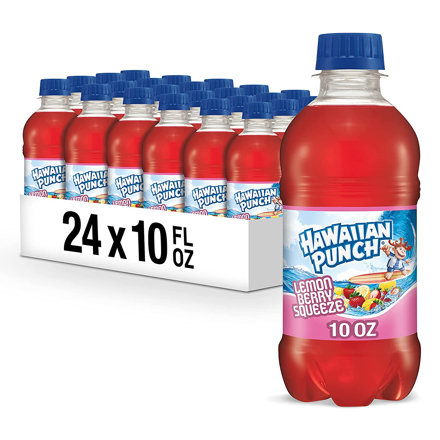 Hawaiian Punch Lemon Berry Squeeze. 10 fl oz bottles (Pack of 24)