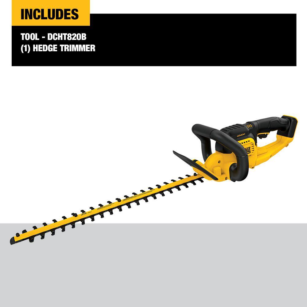 DEWALT DCHT820B 20V MAX Cordless Battery Powered Hedge Trimmer (Tool Only)