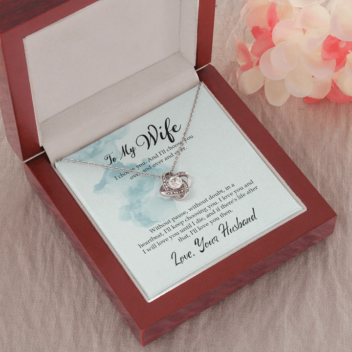 To My Wife – Special Romantic Gift from Husband. Necklace Gift