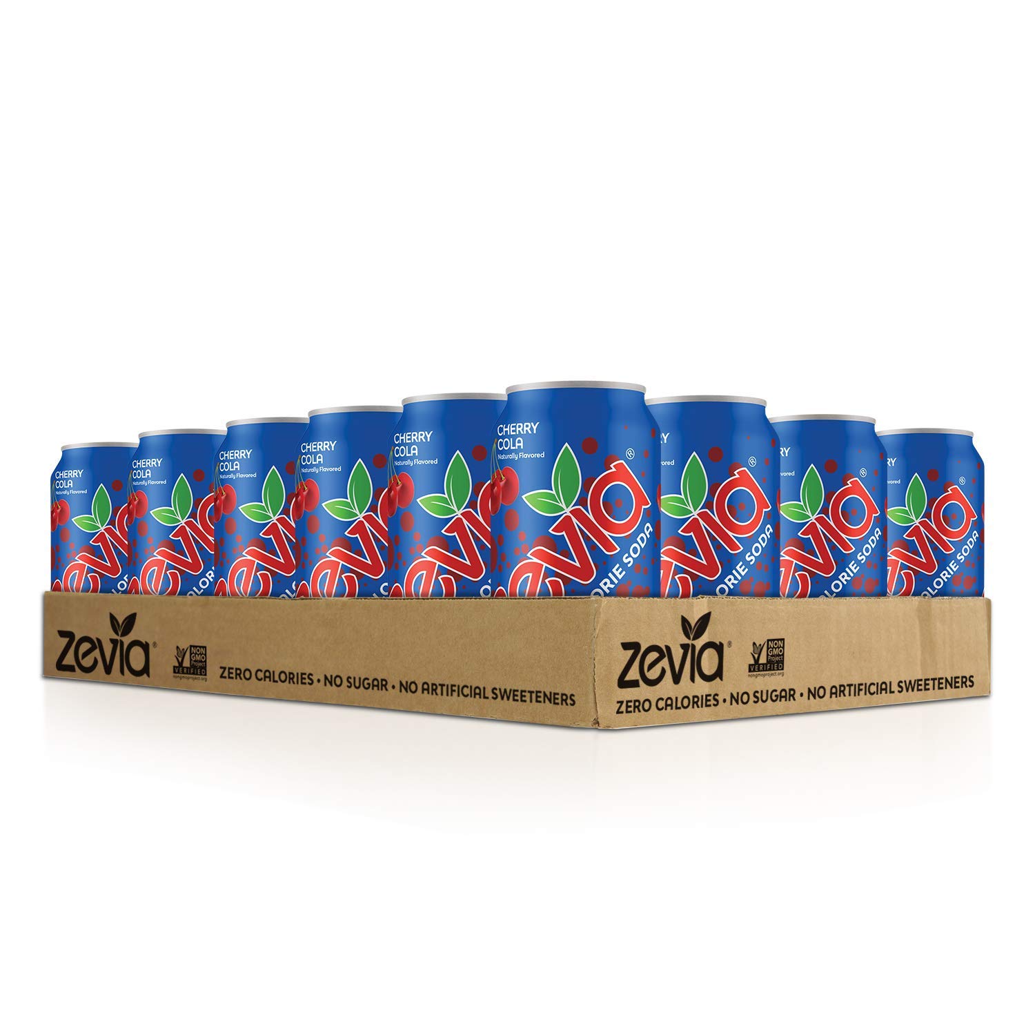 Zevia Zero Calorie Soda. Cherry Cola. 12 Ounce Cans (Pack of 24)