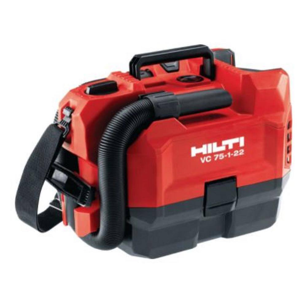 Hilti 2248004 22-Volt NURON Li-Ion VC 75 CFM 1 Gal Cordless 1.6 PSI Dust Vacuum w/Hose. Filter and Fleece Bag (Battery Not Included)