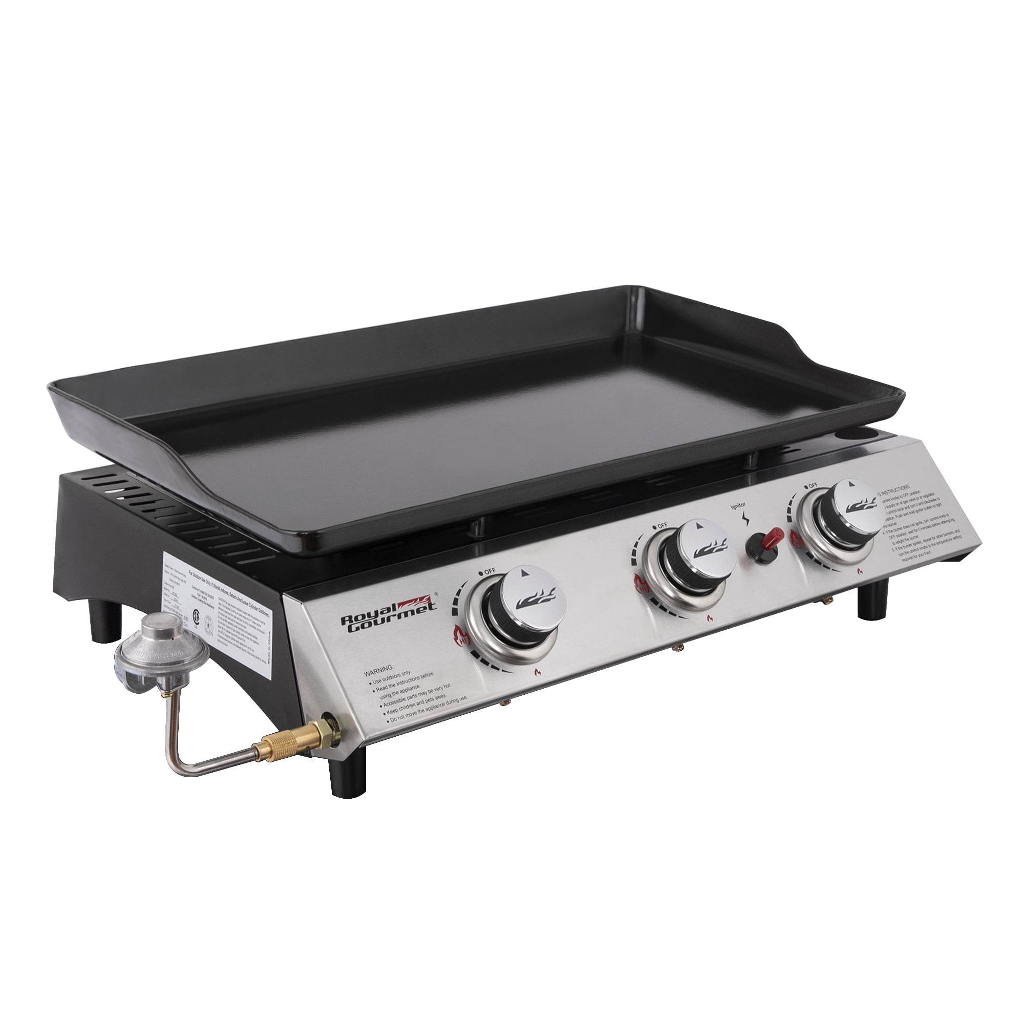 Royal Gourmet PD1302 3-Burner 26.400-BTU Portable Gas Grill Griddle