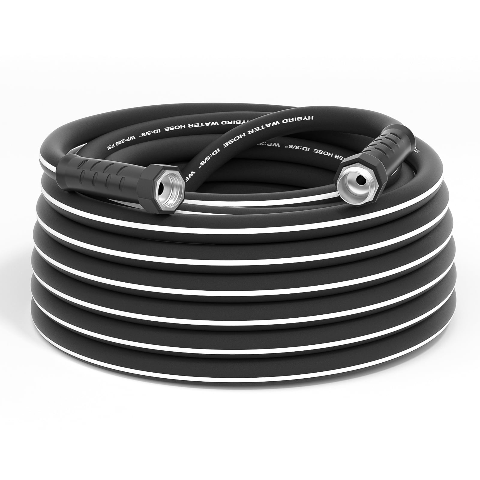 Gardguard Garden Hose 50ft x 5/8″ Heavy Duty. Lightweight Not for Drinking Water. No Nozzle. Black & White
