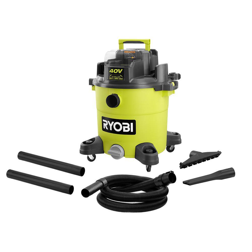 RYOBI RY40WD01B 40V 10 Gal. Cordless Wet/Dry Vacuum (Tool Only)