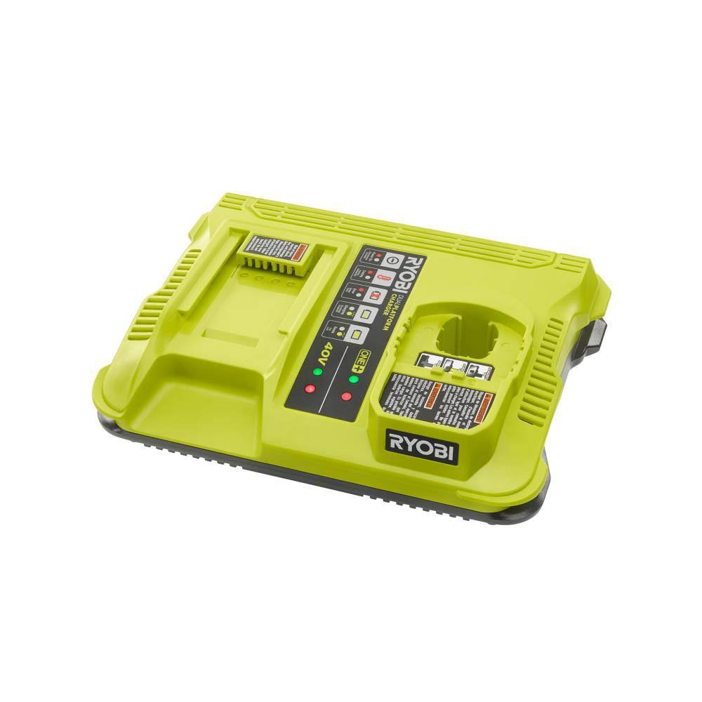 RYOBI P137 ONE+ Lithium-Ion Dual Platform Charger for ONE+ 18V and 40-Volt Batteries