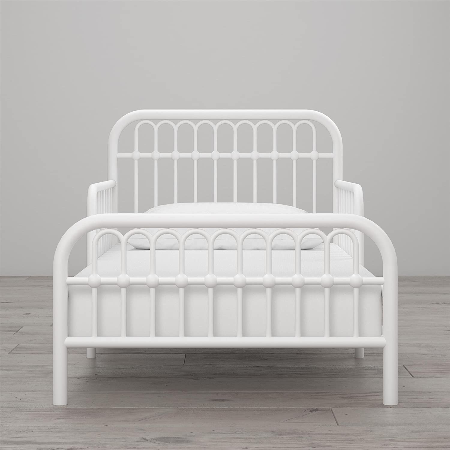 Little Seeds Monarch Hill Ivy Metal Toddler Bed. White