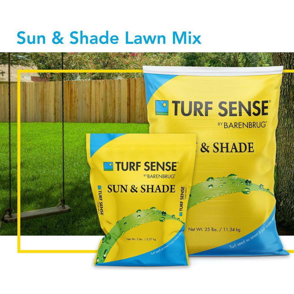 Barenbrug 25628 50 lbs. 16.600 sq. ft. Turf Sense Sun and Shade Mix Grass Seed