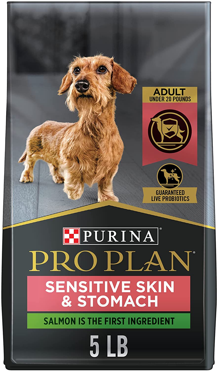 Purina Pro Plan Small Breed Adult Sensitive Skin & Stomach Formula Dry Dog Food 5 lb. Bag