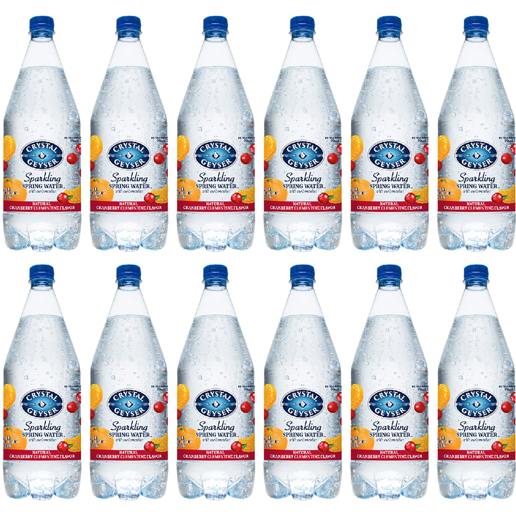 Crystal Geyser Natural Cranberry Clementine Sparkling Spring Water