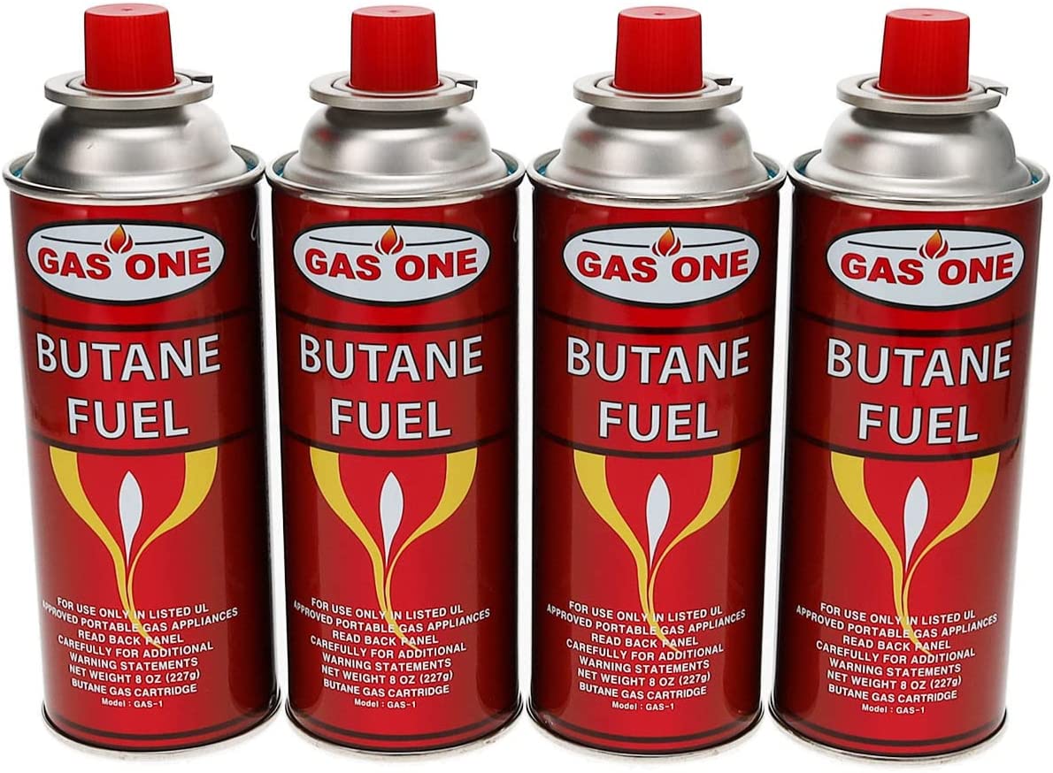 GasOne Butane Fuel Canister. 4 Pack
