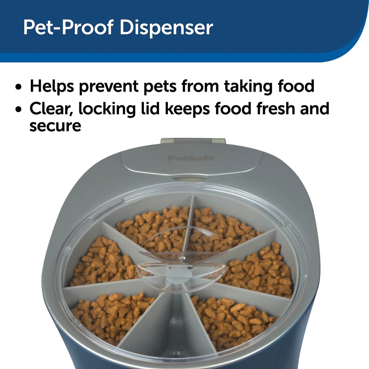 PetSafe 6-Meal Automatic Dog & Cat Feeder. Blue