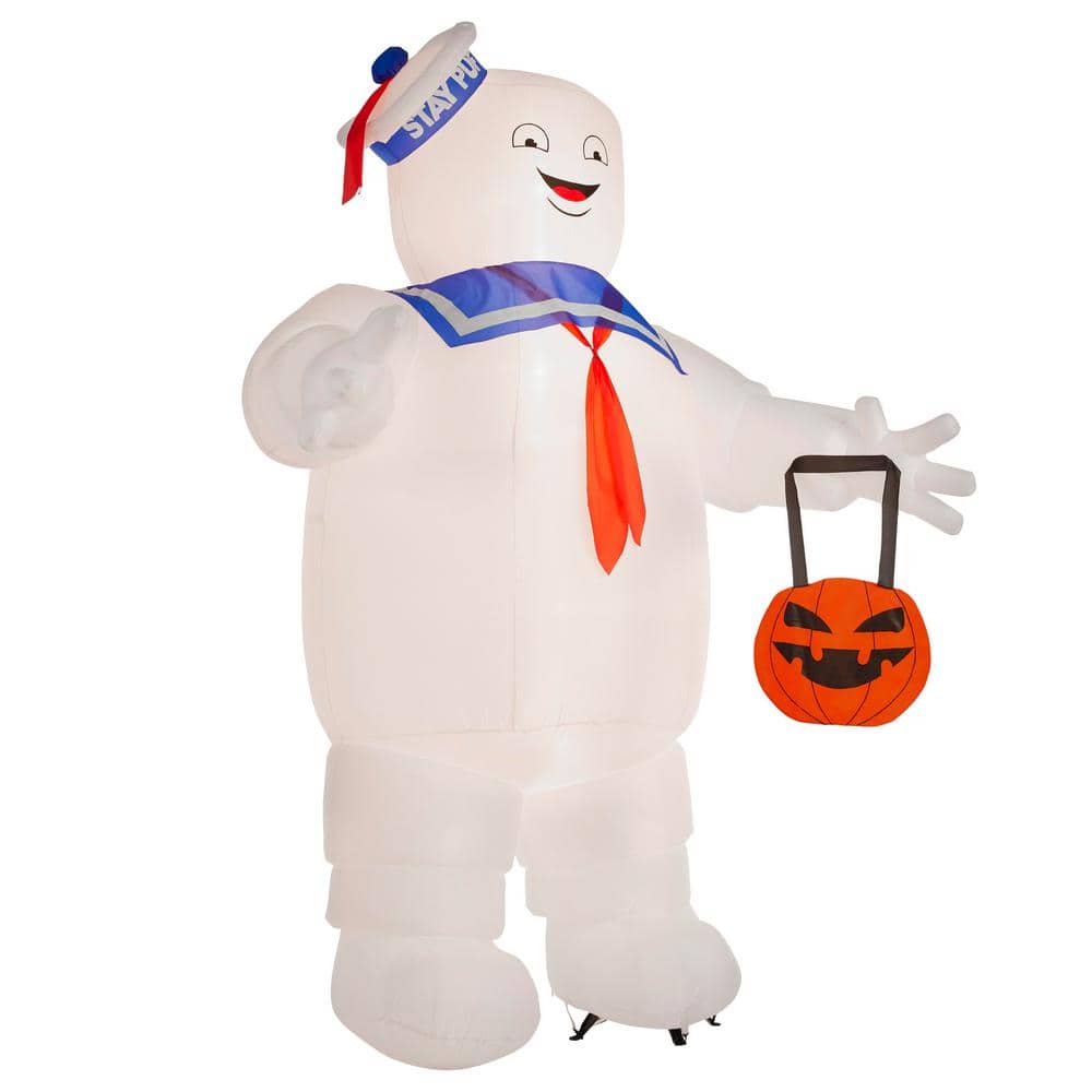 GHOSTBUSTERS 21GM25208 10 ft Stay Puft with Pumpkin Tote Halloween Inflatable