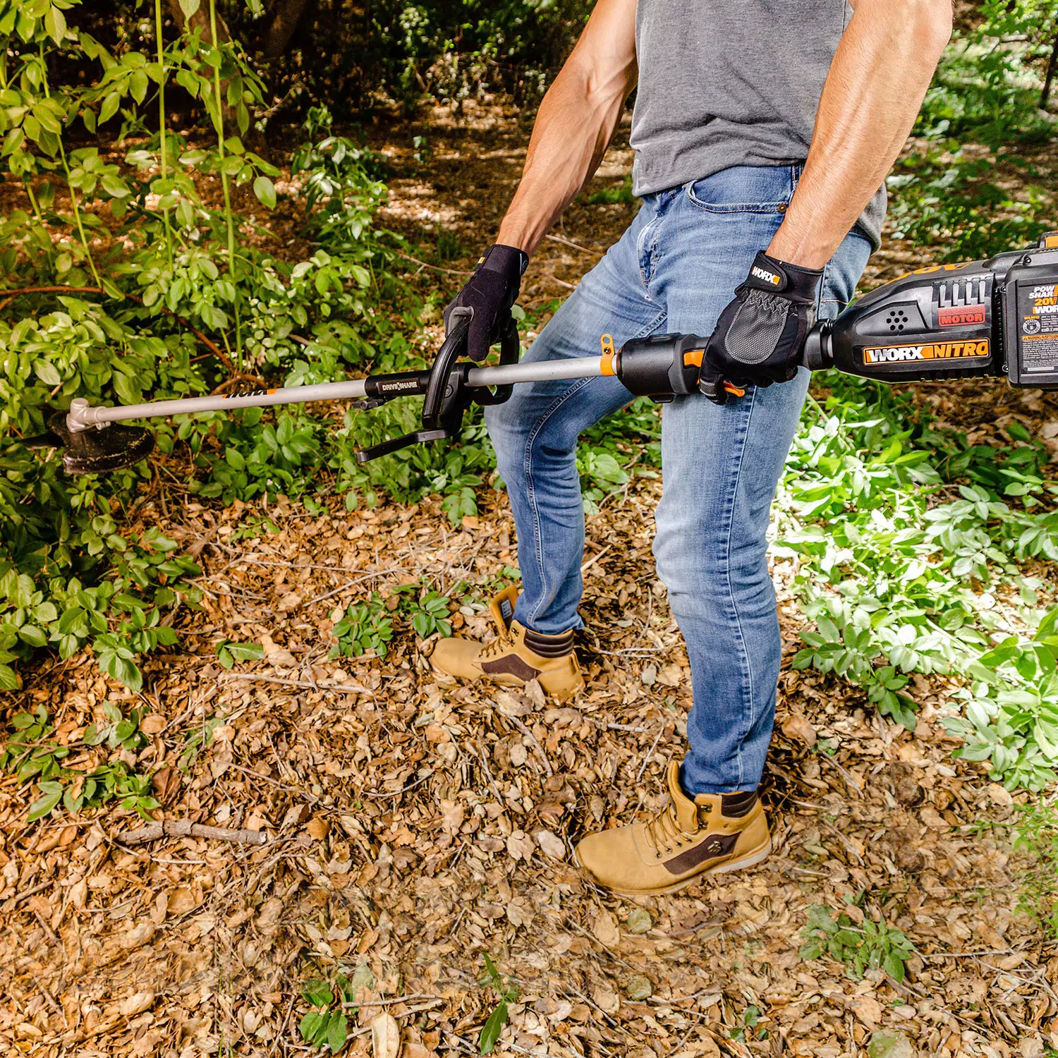 WORX WA0221 40V Nitro Driveshare 10″ Universal Brush Cutter Attachment