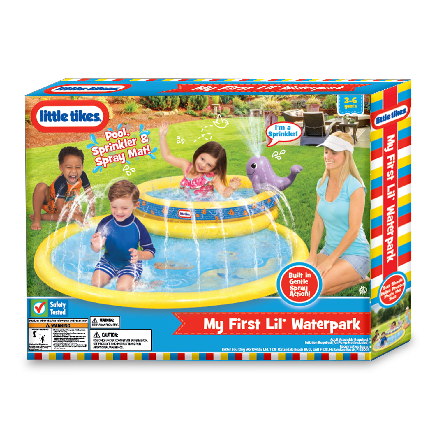 Little Tikes Lt My First Lil Water Park. Round Yellow Splash Pool. Kids Ages 3-6