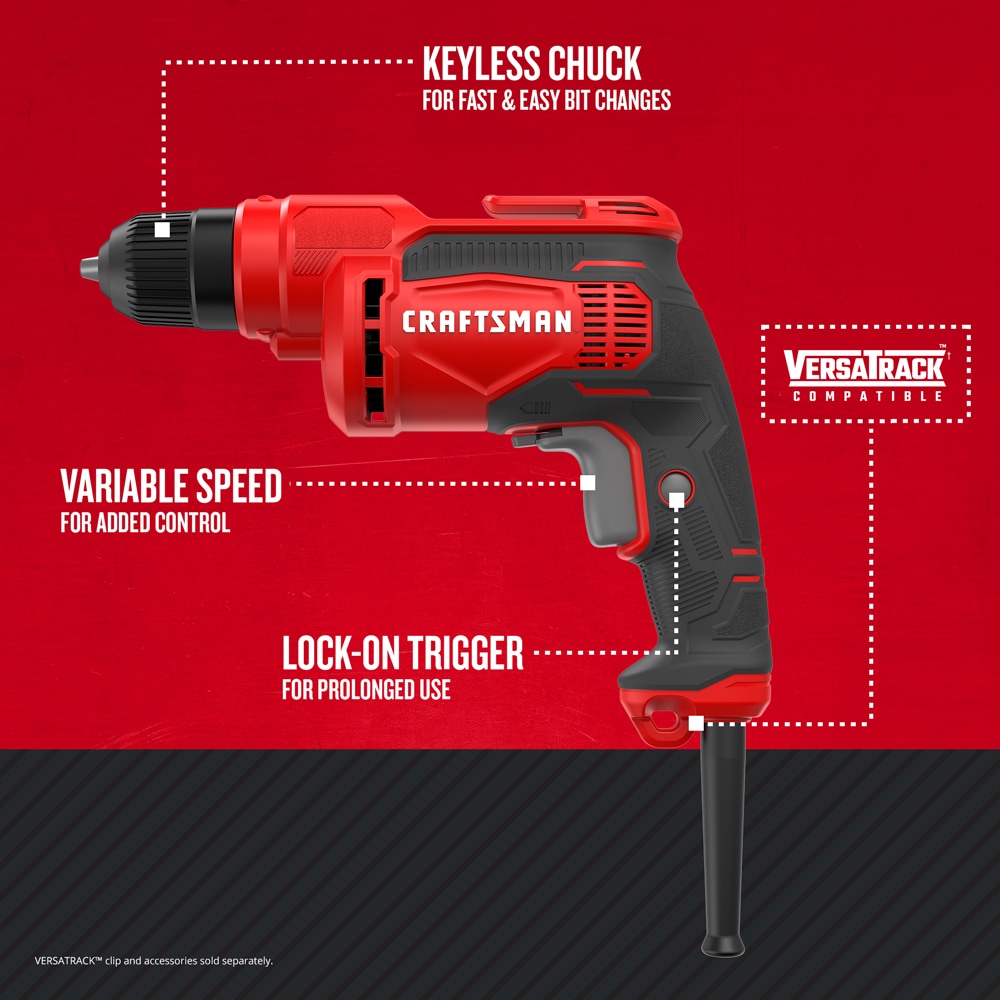 CRAFTSMAN 3/8-in Corded Drill