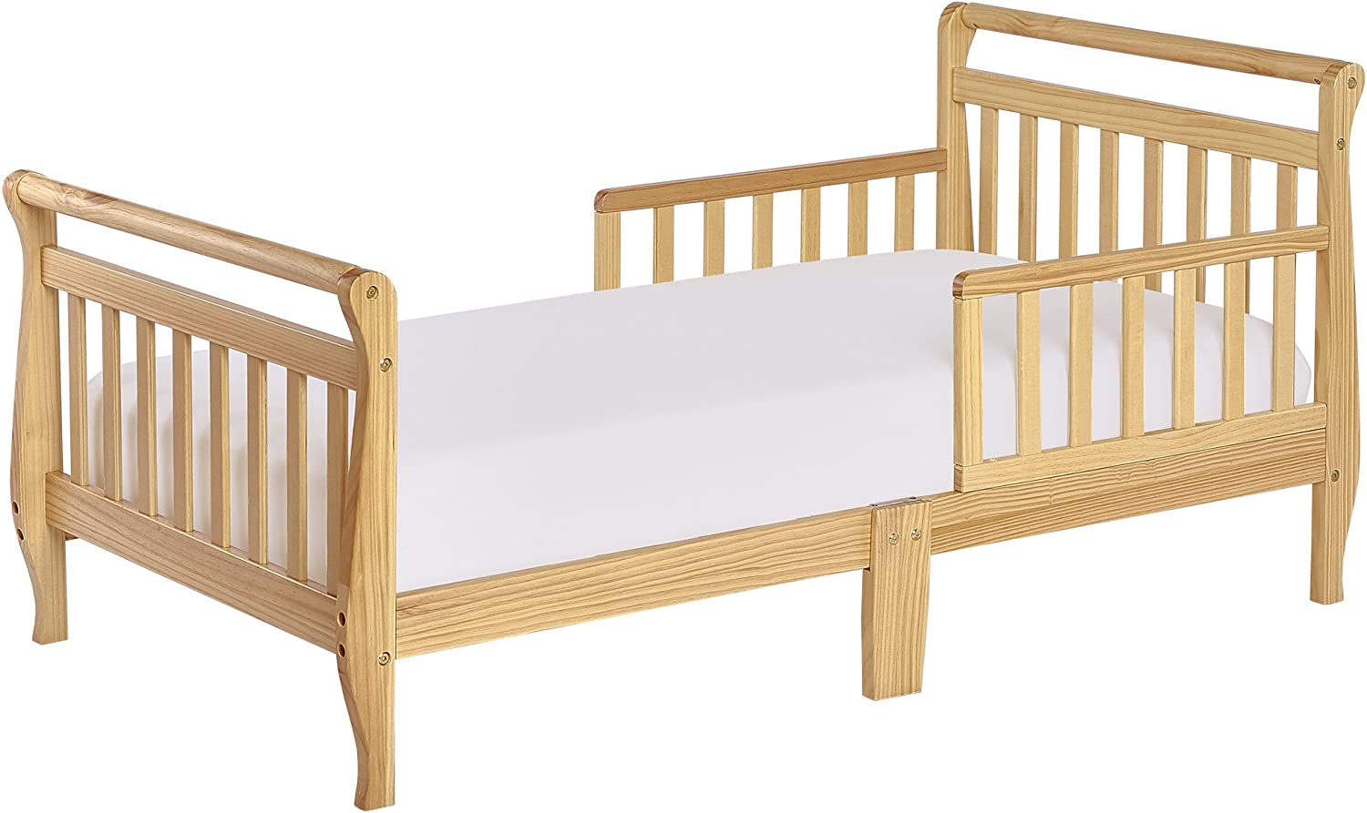 Dream On Me Classic Sleigh Toddler Bed. Natural