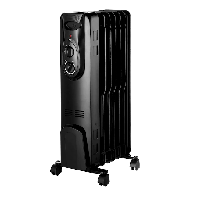 OmniHeat  1500-Watt Oil-filled Radiant Flat Panel Indoor Electric Space Heater with Thermostat