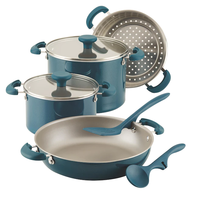 Rachael Ray  Create Delicious 13-in Aluminum Cookware Set with Lid. 8-Piece