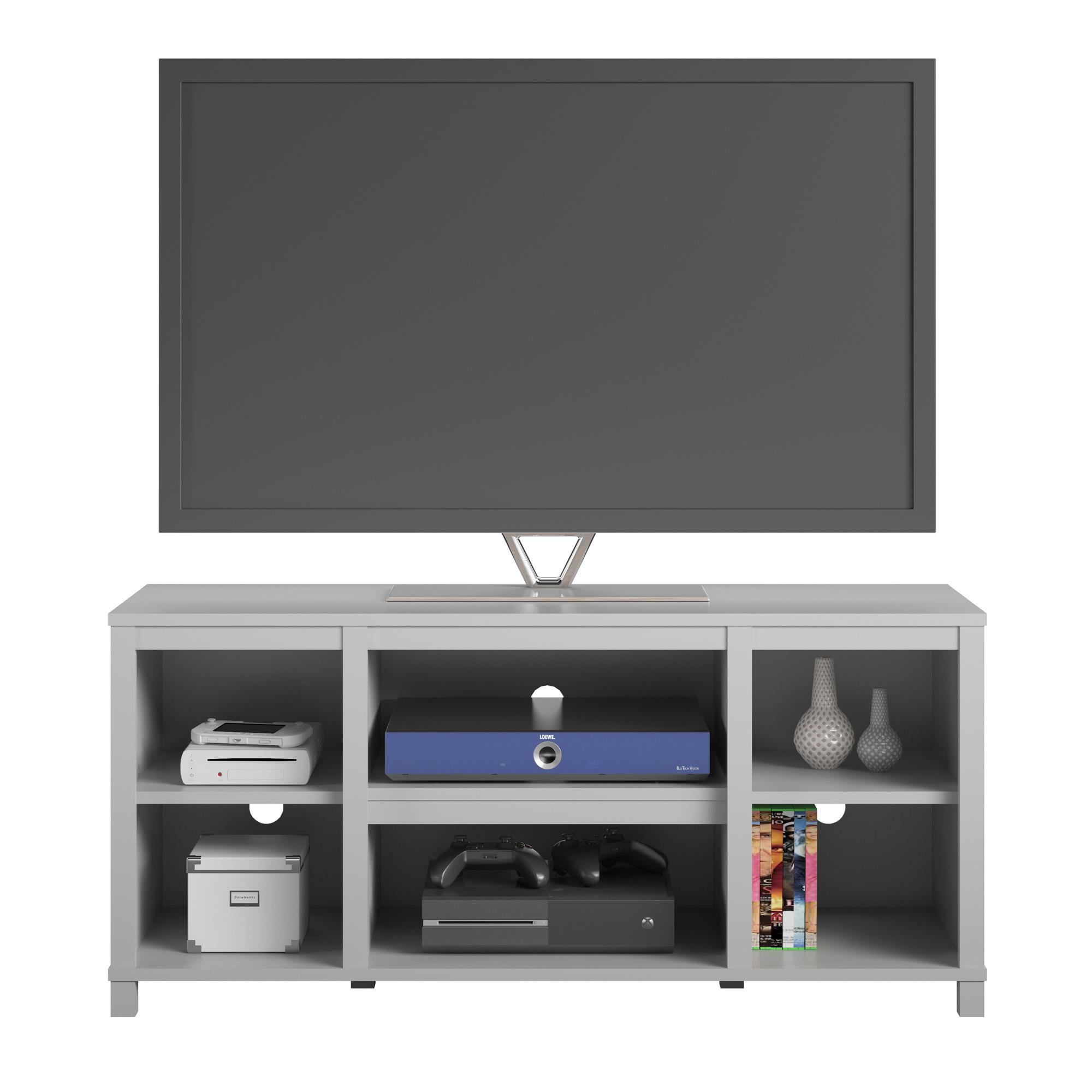 Mainstays Parsons TV Stand for TVs up to 50″. Dove Gray