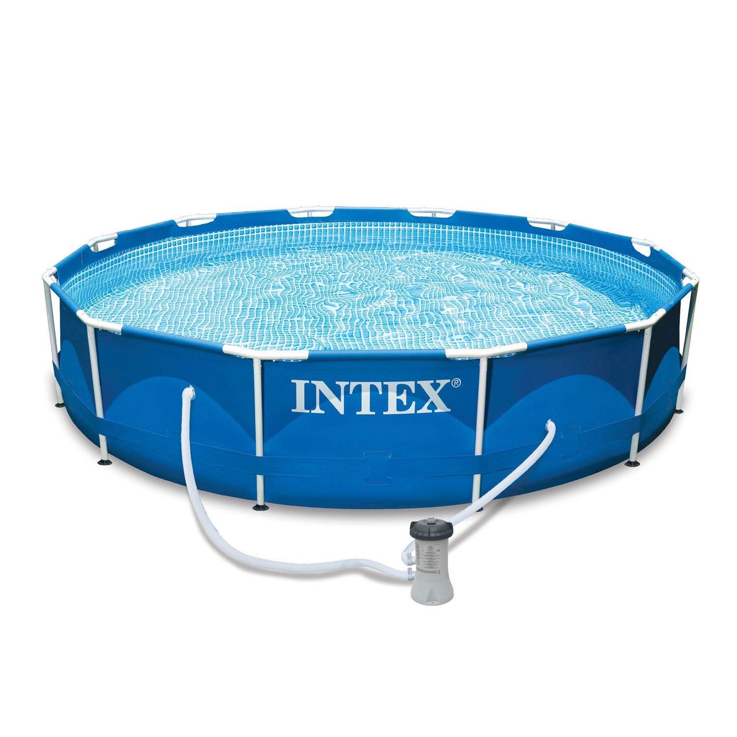 Intex 12′ x 30″ Metal Frame Pool with Filter & Type A or C Filter Cartridges