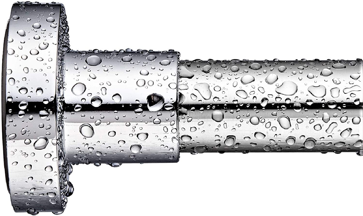 BRIOFOX Shower Curtain Rods 42-72 Inches. Rust Free + Non-Fall Down