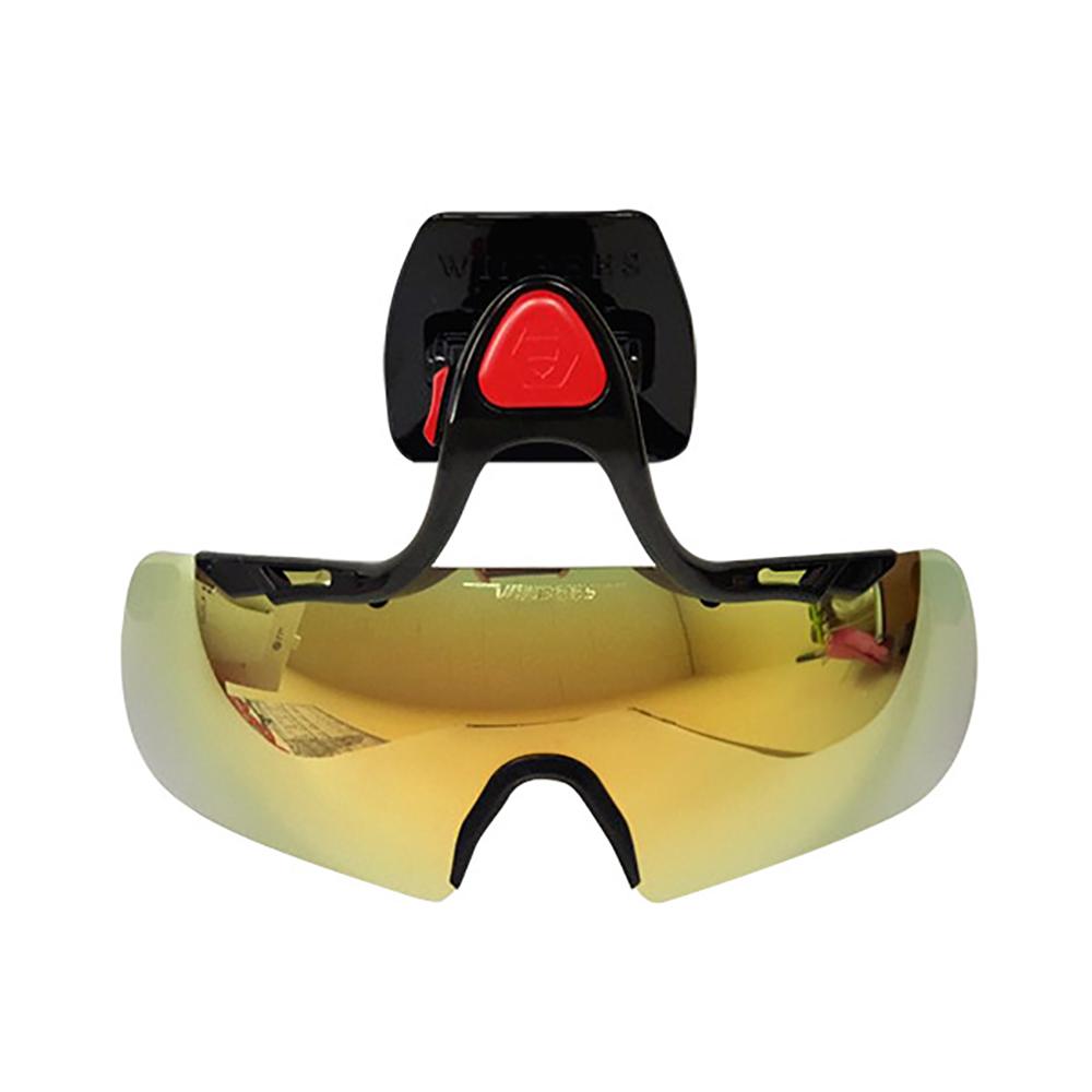 Winbees sports helmet attachable sunglasses. over glasses sunglasses. goggle. sun visor for any helmet 