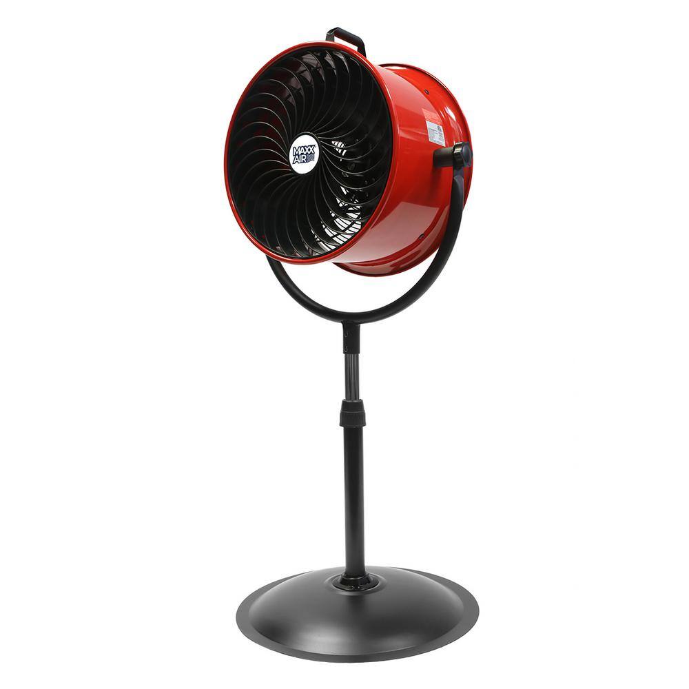 Maxx Air HVPF16TREDUPS Adjustable-Height 3-Speed 16 in. Pedestal Fan