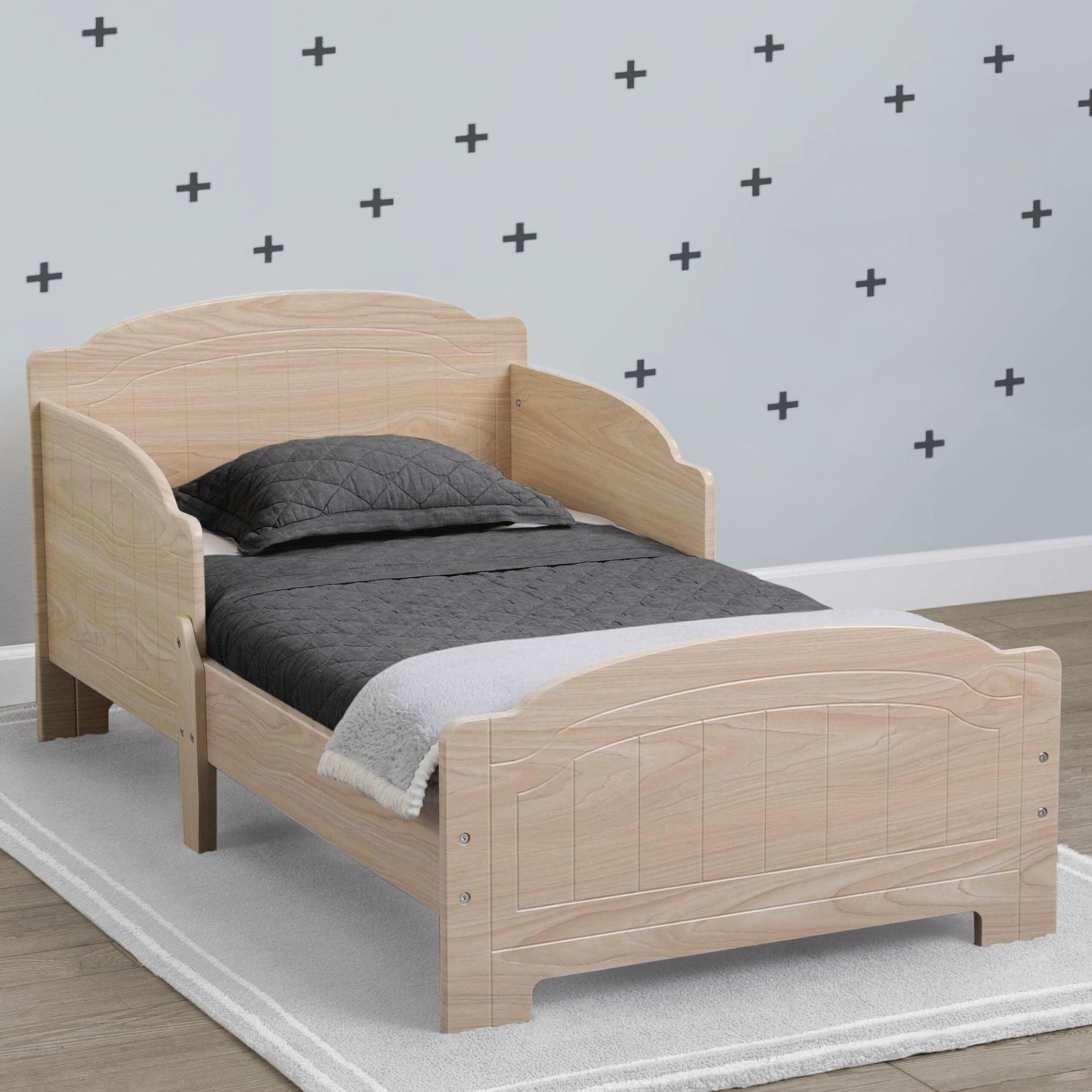 Delta Children Newport Wood Toddler Bed. Natural