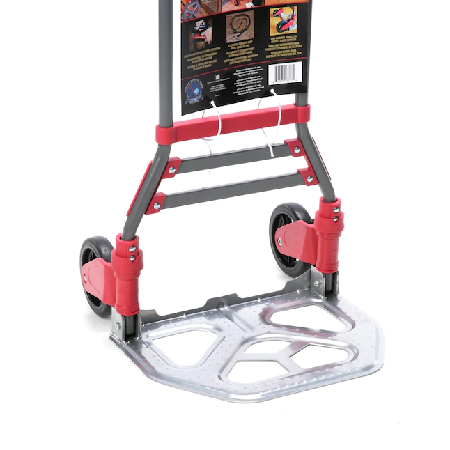 Milwaukee  150-lb 2-Wheel Red Steel Folding Hand Truck