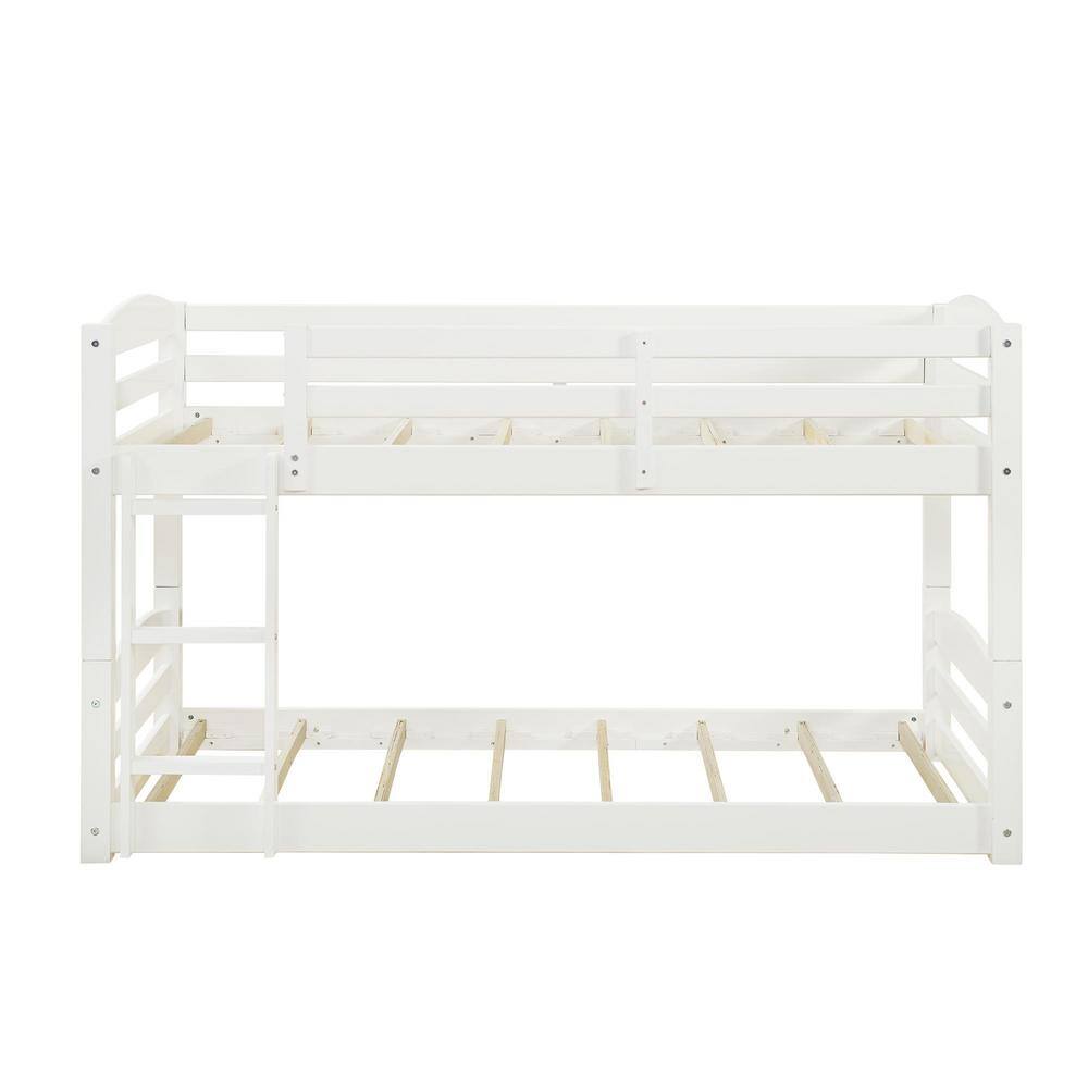 Dorel Living  Noma White Twin Over Bunk Bed