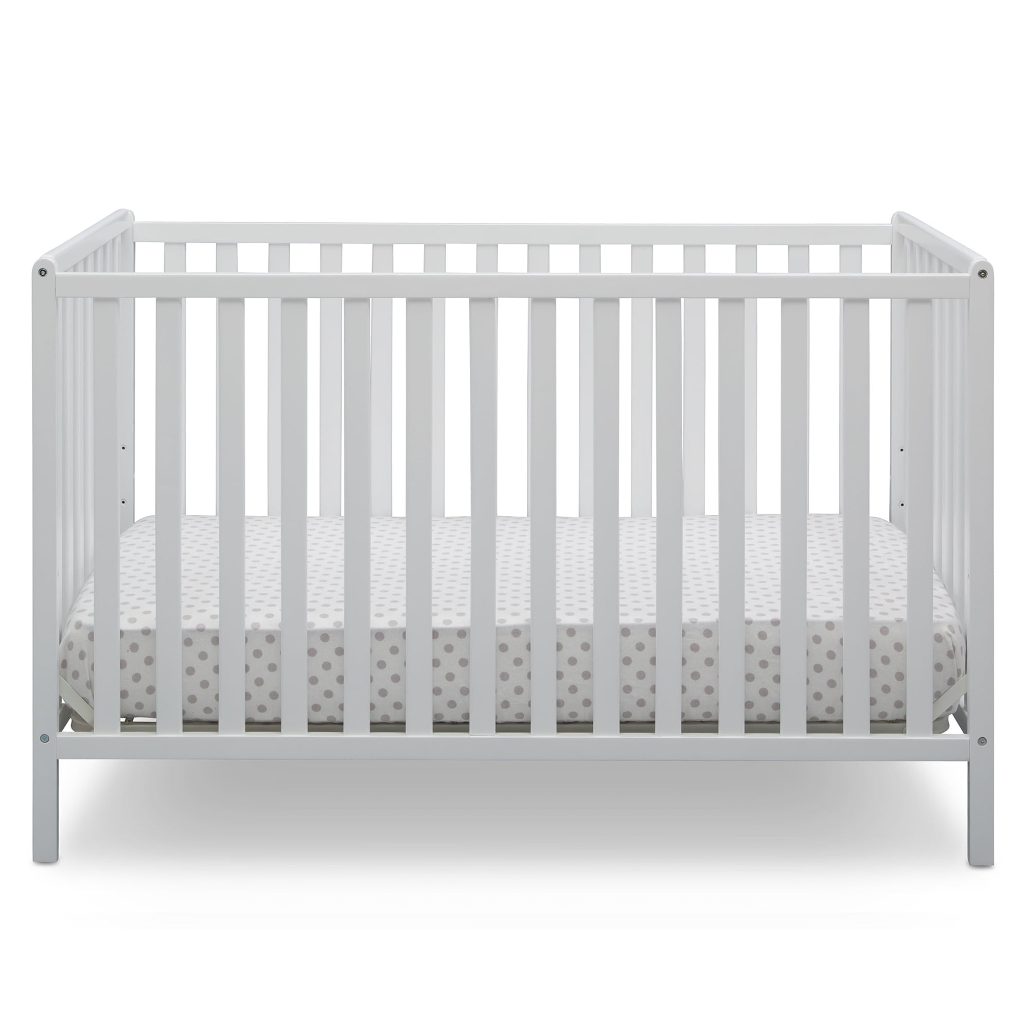 Delta Children Heartland 4-in-1 Convertible Baby Crib. Bianca White
