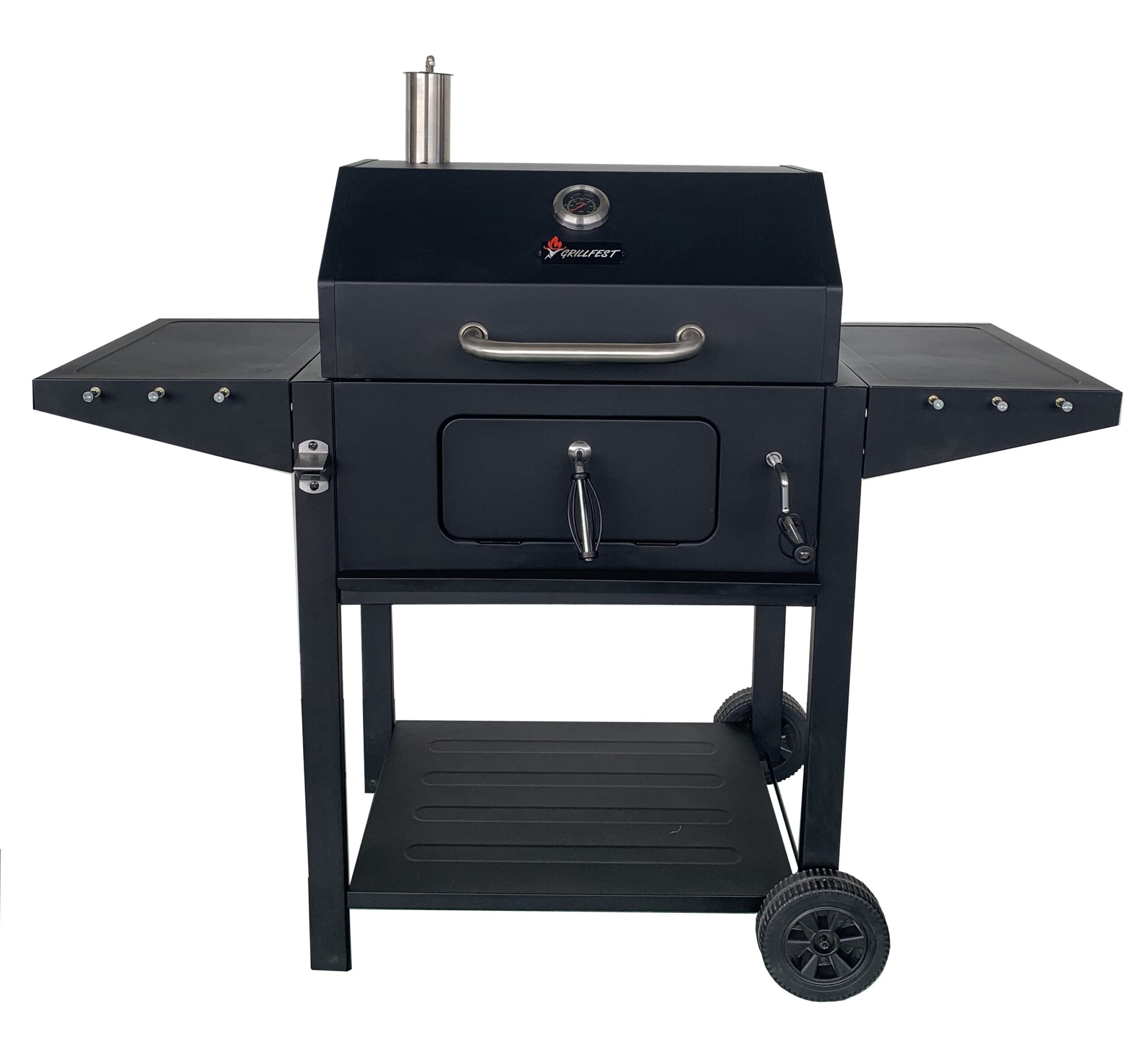 GRILLFEST 23.6-in W Black Charcoal Grill