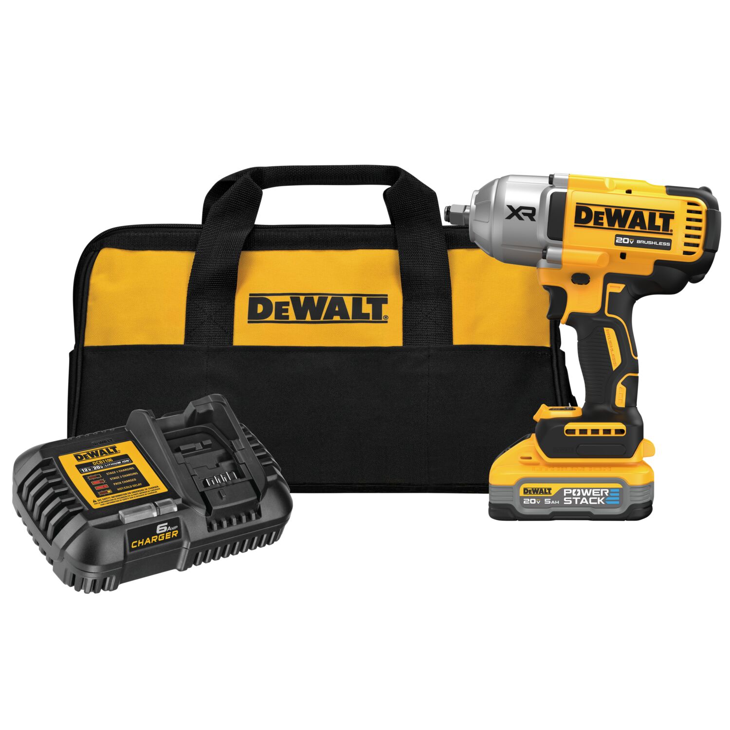 DEWALT Variable Speed Brushless 1/2-in Drive Cordless Impact Wrench (Battery Included)