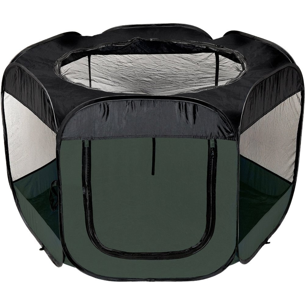 FurHaven Soft-sided Dog and Cat Playpen X-Large - Hunter Green