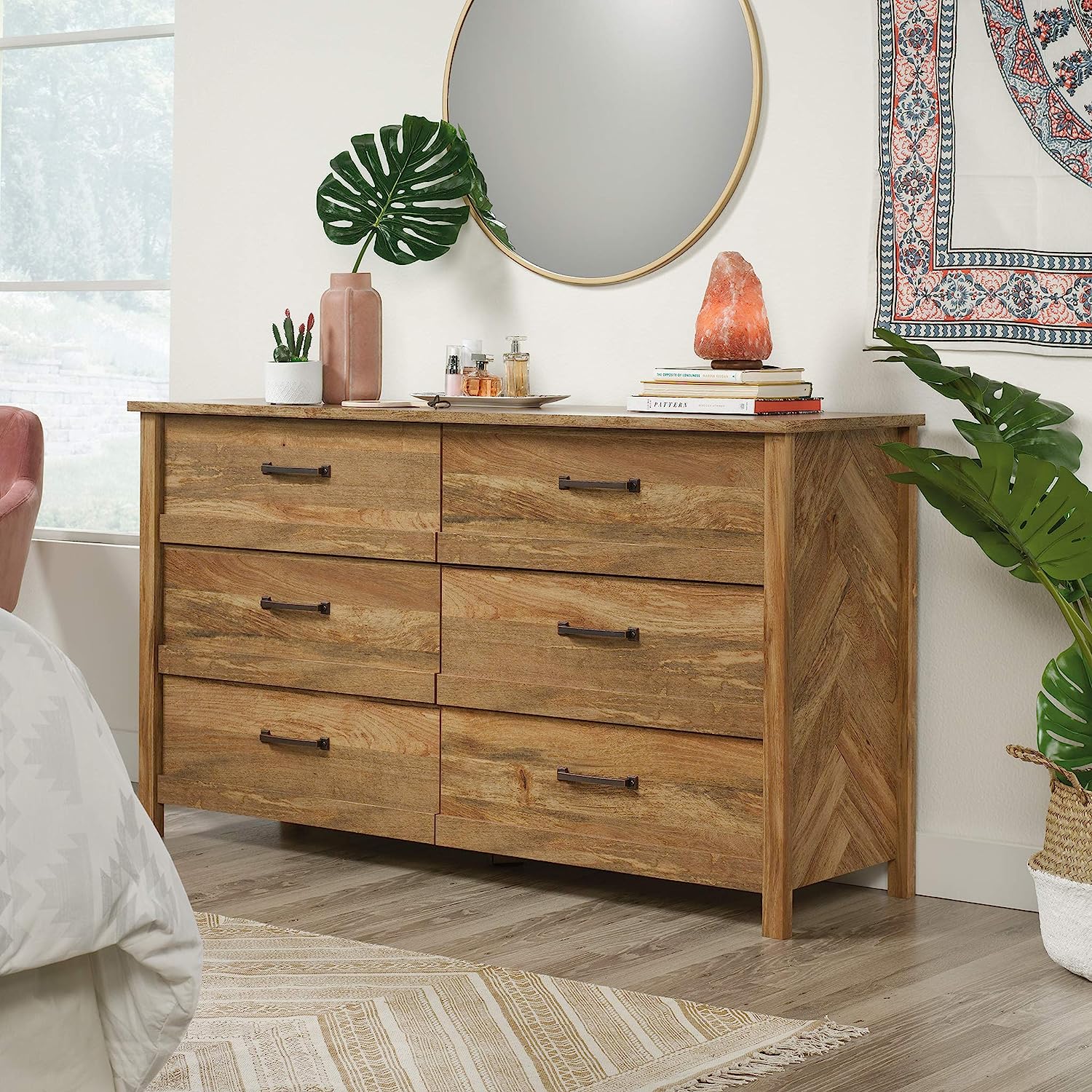 Sauder Cannery Bridge Dresser. Sindoori Mango finish