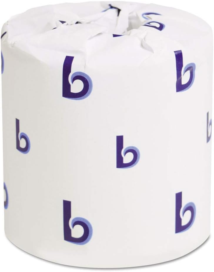 Boardwalk B6180 125 ft. 2-Ply Septic Safe Toilet Tissue - White (500 Sheets/Roll. 96 Rolls/Carton)