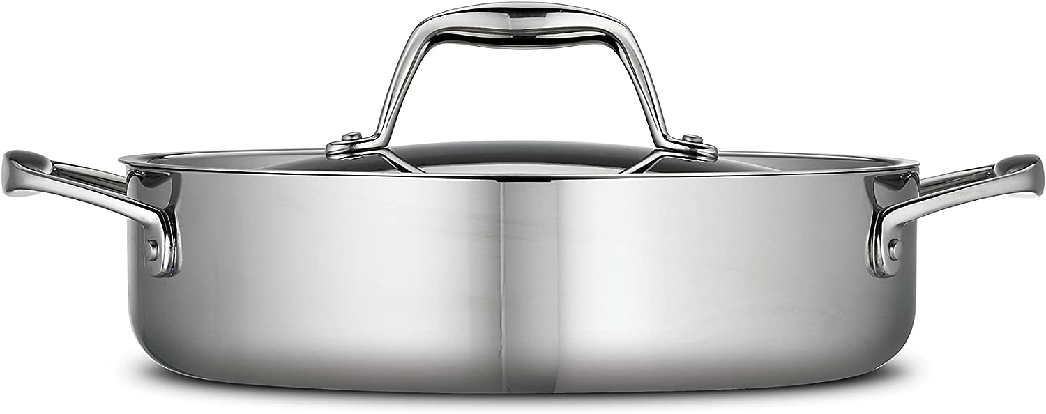 Tramontina Covered Braiser Stainless Steel Tri-Ply Clad 3 Qt. 80116/009DS
